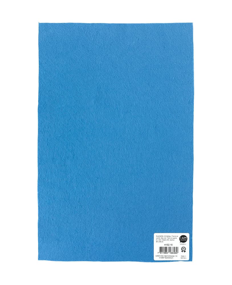 Feltro di qualità, azzurro, 20x30cm x 1mm Feltro artigianale 666913900000 N. figura 1