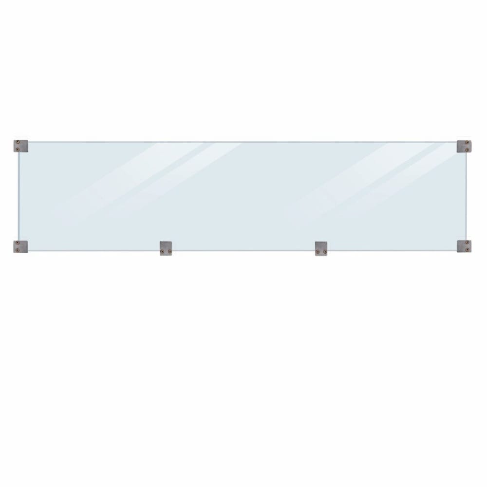 GlassFence , vetro temperato da 6 mm 174x44,6 cm con accessori e lista dei vetri Recinzione PLUS 669700108459 N. figura 1