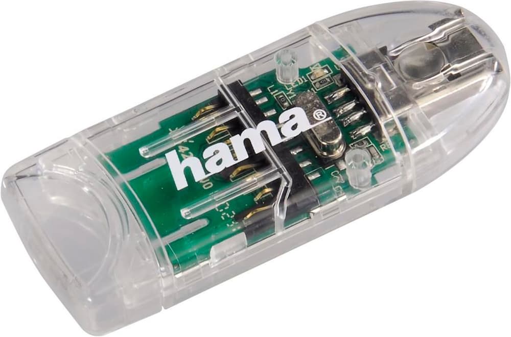 Lecteur USB 2.0 "8en1" de cartes, SD/microSD, transparent Lecteur de cartes Hama 785302422193 Photo no. 1