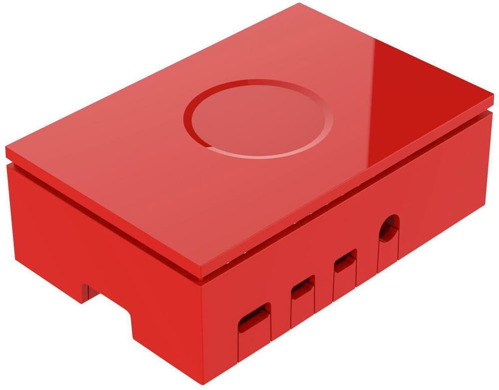 Custodia per Raspberry Pi 4 Model B rosso Accessori Scheda sviluppatore Raspberry Pi 785302435414 N. figura 1
