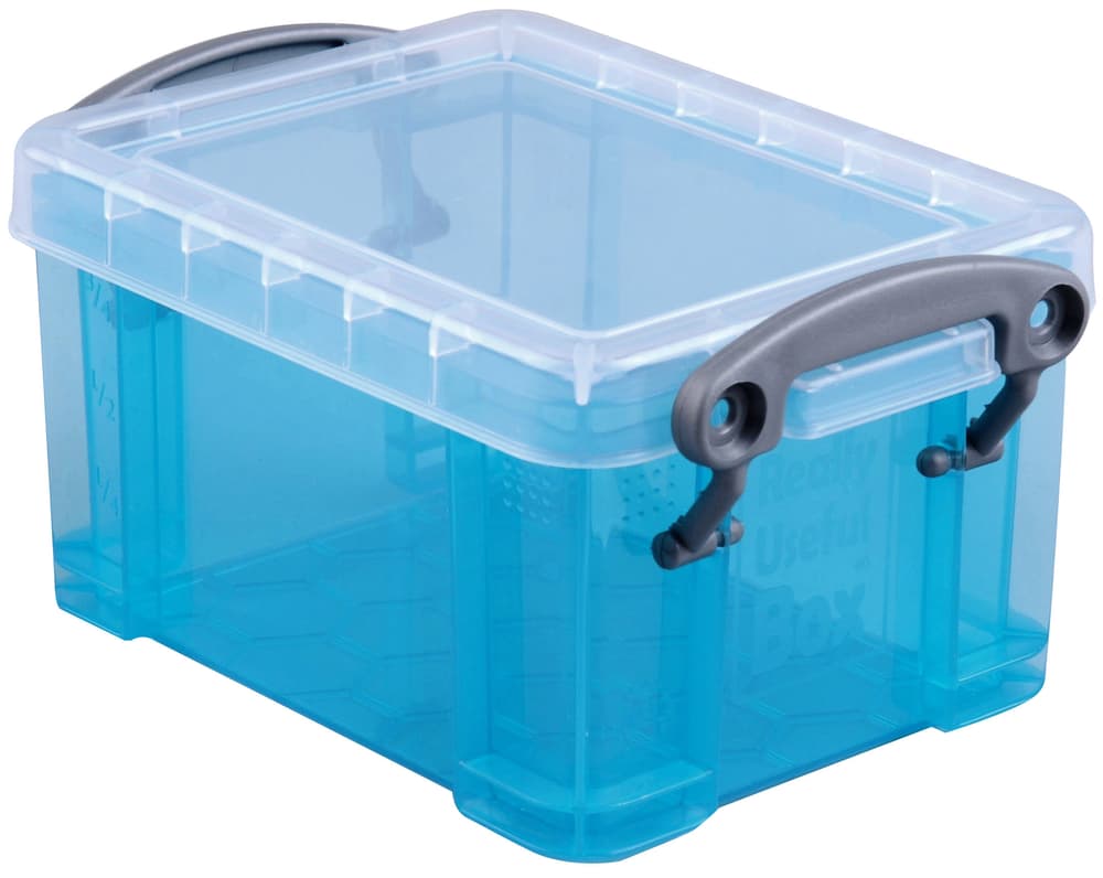 contenitore 0.7L Contenitore Really Useful Box 603731300000 Taglio L: 15.5 cm x L: 10.0 cm x A: 8.0 cm Colore Acqua N. figura 1