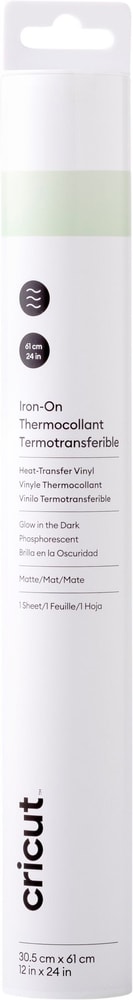 Film thermocollant Glow in the dark 30 x 60 cm Matériaux pour traceurs de découpe Cricut 669612800000 Photo no. 1