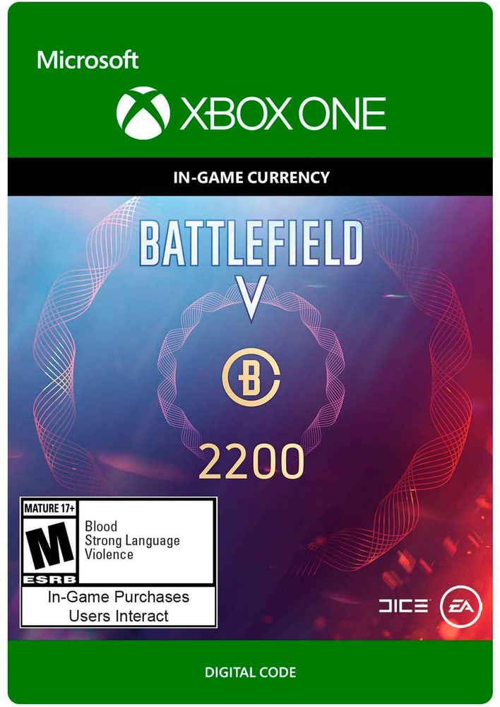 Xbox One - Battlefield V Currency 2200 Game (Download) 785300141682 N. figura 1