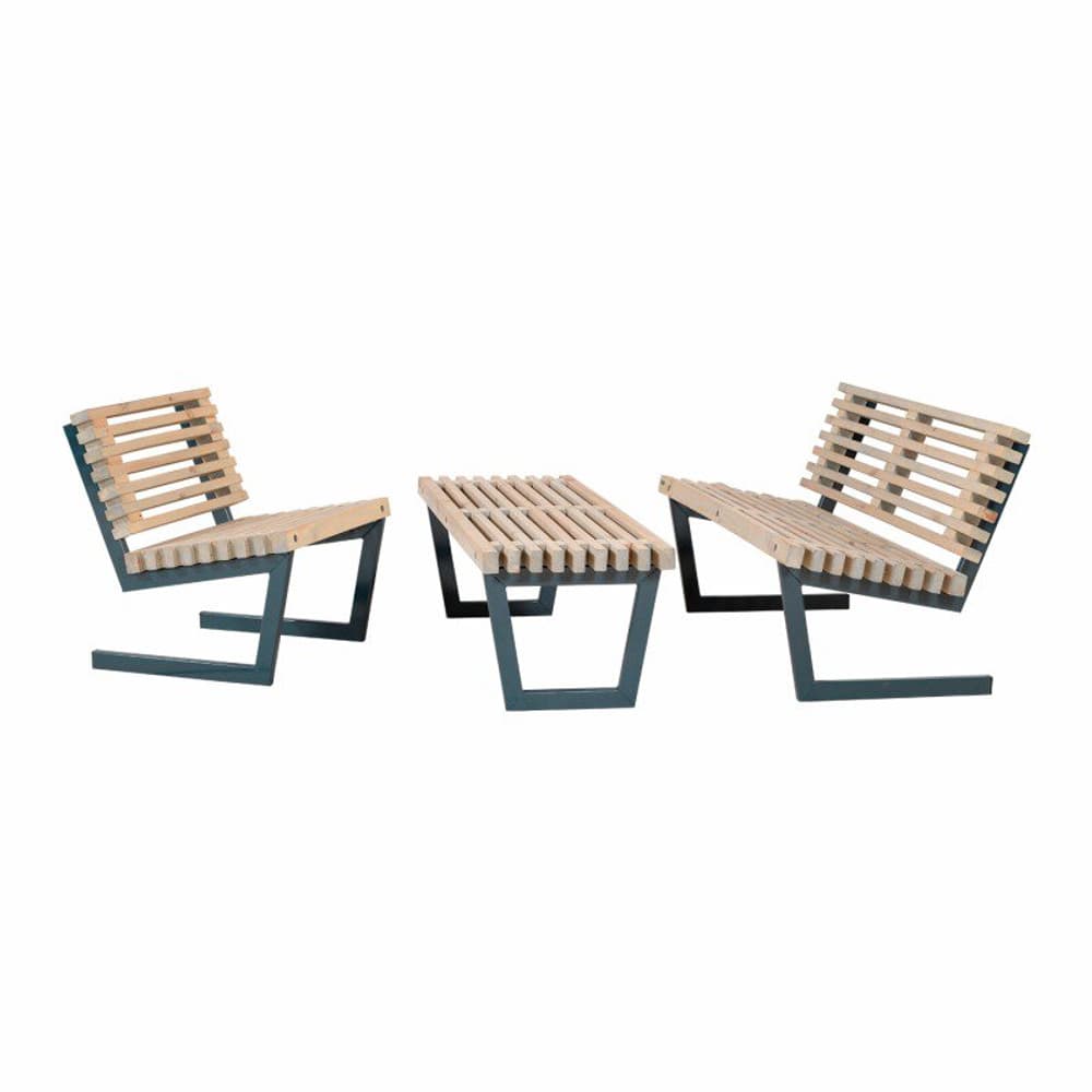 Set di mobili Siesta con divano, sedia e panca/tavolo 140 Set da giardino PLUS 669700108757 N. figura 1