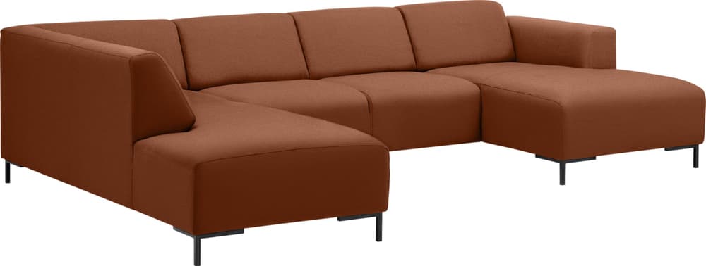 BROSCH Sofa U-Form 405872475356 Grösse B: 300.0 cm x T: 203.0 cm x H: 74.0 cm Farbe Rost Bild Nr. 1