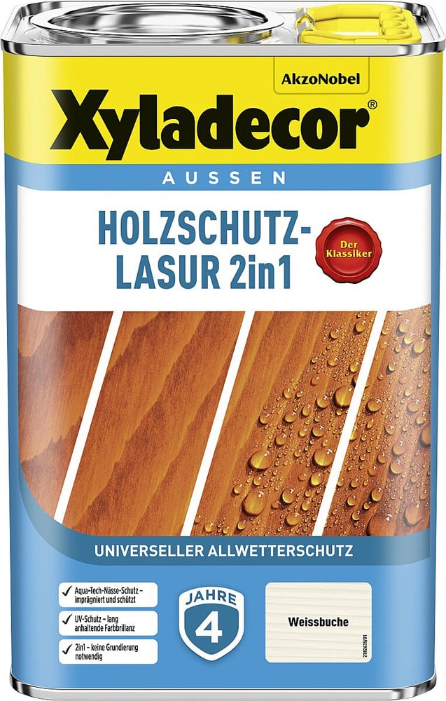 Holzschutz-Lasur Weissbuche 4 L Holzlasur XYLADECOR 661517400000 Bild Nr. 1