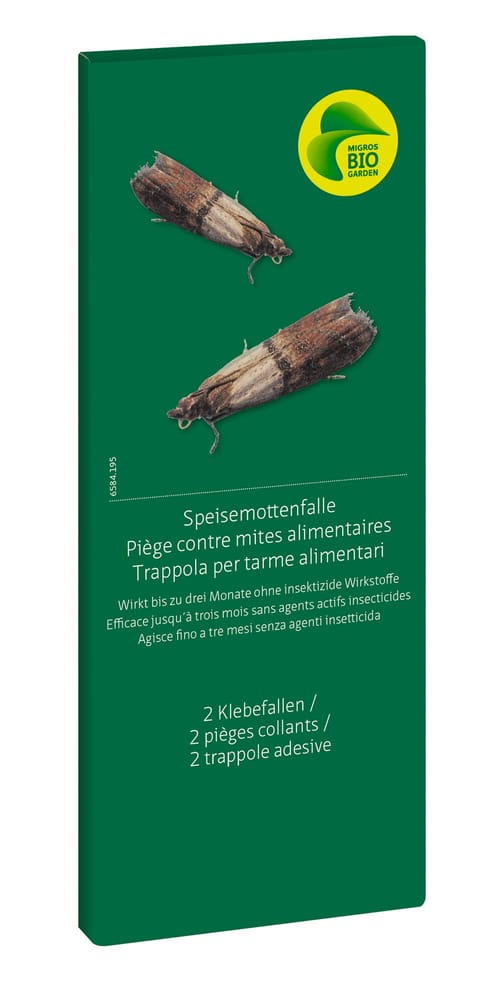 Trappola per tarme alimentari, 2 trappole adesive Trappola per insetti Migros Bio Garden 658419500000 N. figura 1