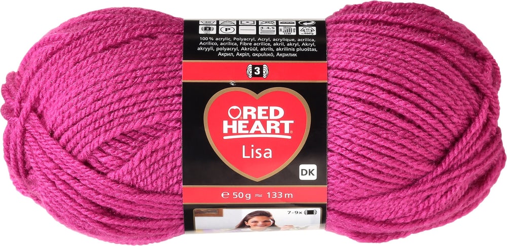 Wolle Lisa Wolle Red Heart 664718705690 Farbe Himbeere Bild Nr. 1