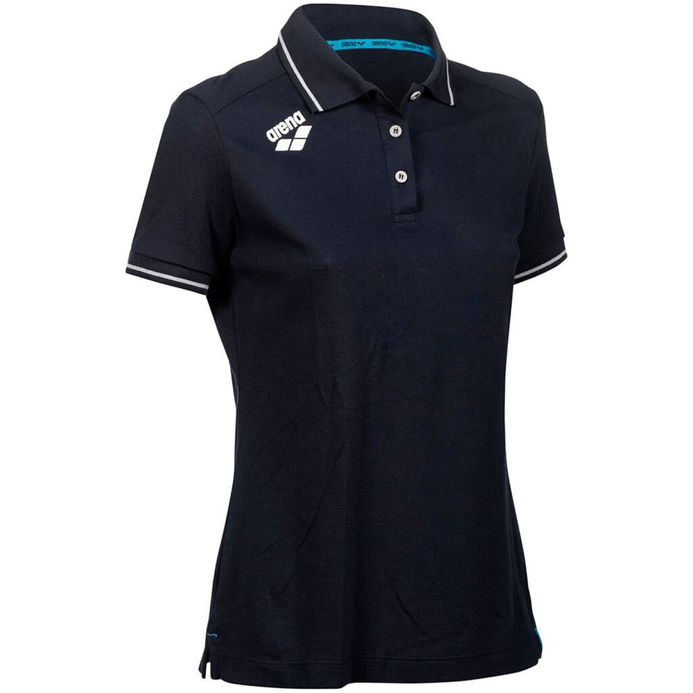 W Team Poloshirt Solid Cotton T-shirt Arena 468712700643 Taglie XL Colore blu marino N. figura 1