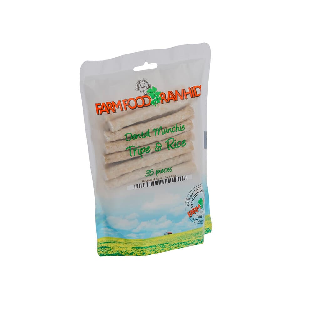 Dental Munchie Stick di pelle di manzo con rumine di manzo e riso - 35 pezzi Snack da masticare Farm Food 658319100000 N. figura 1