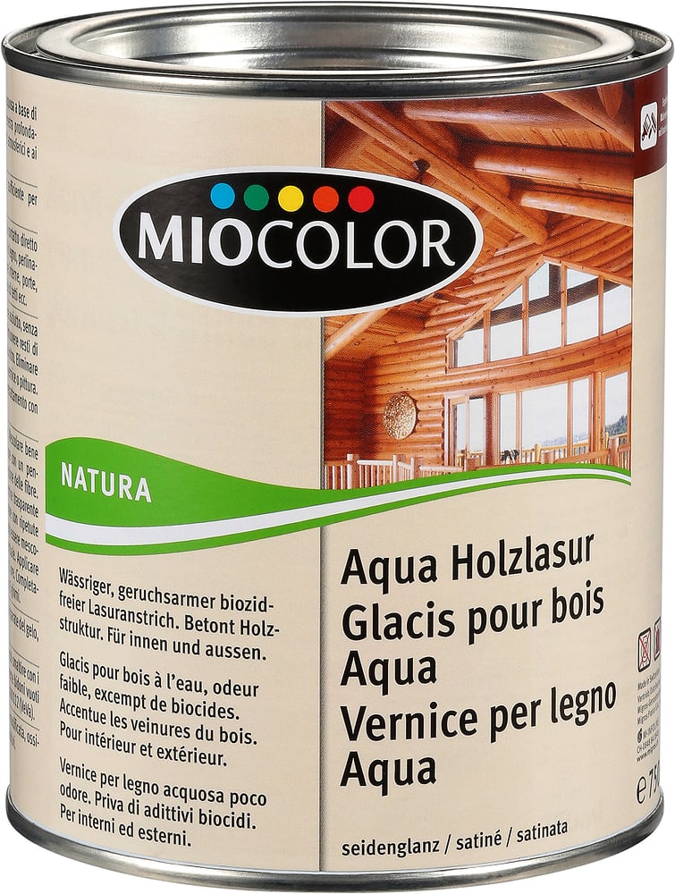 Aqua Holzlasur Kirschbaum 750 ml Lasur Miocolor 661283900000 Inhalt 750.0 ml Bild Nr. 1