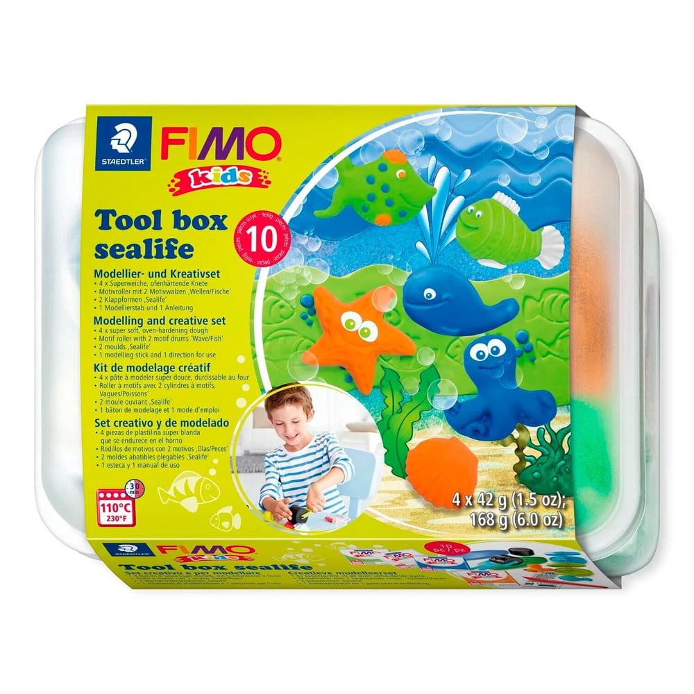 Kids FIMO® Kids Tool Box Sealife Pâte polymère 668130400000 Photo no. 1