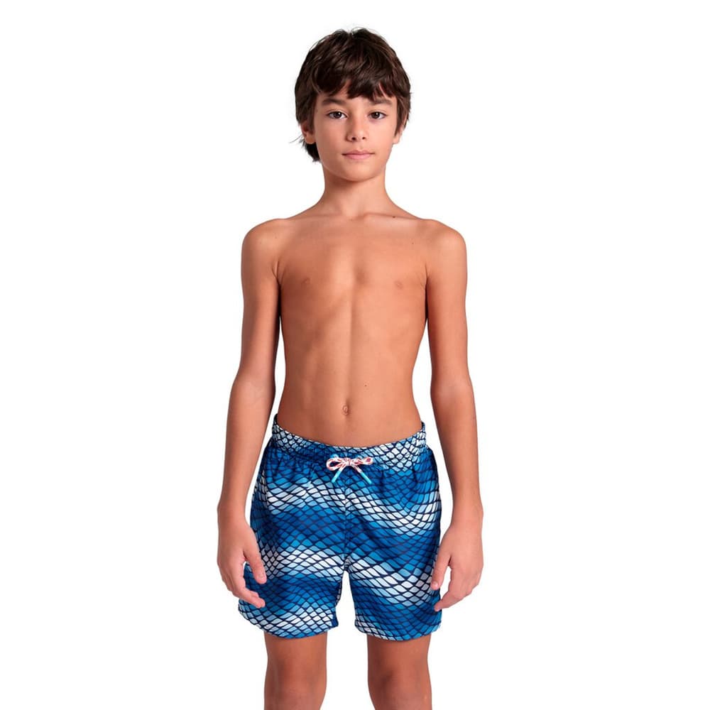 B Beach Boxer Allover Pantaloni da bagno Arena 472450414040 Taglie 140 Colore blu N. figura 1