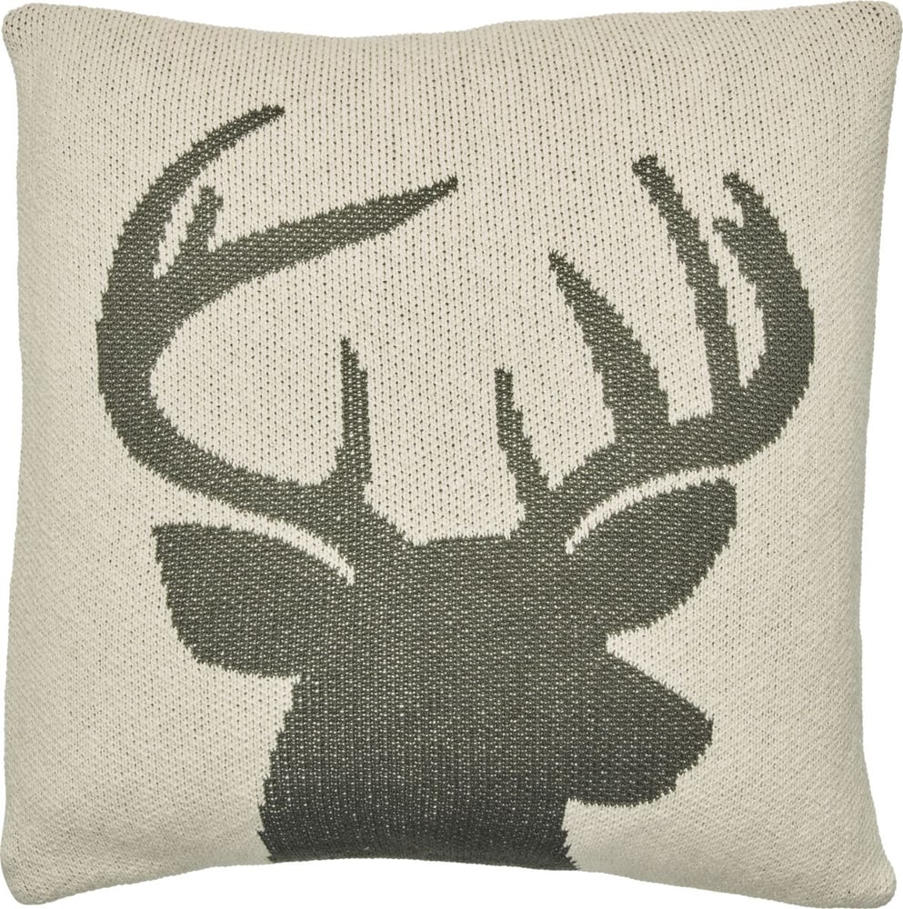 CERVUS Coussin décoratif 450921740960 Couleur Vert Dimensions L: 50.0 cm x H: 50.0 cm Photo no. 1