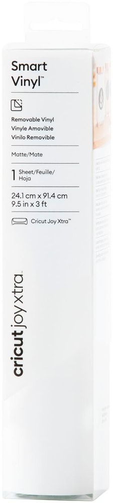 Joy Xtra Vinylfolie Joy Xtra Smart ablösbar 24.1 x 91.4 cm, Weiss Schneideplotter Materialien Cricut 669611900000 Bild Nr. 1
