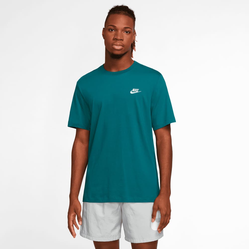 Sportswear Club Shirt SS T-shirt Nike 471825900665 Taglie XL Colore petrolio N. figura 1