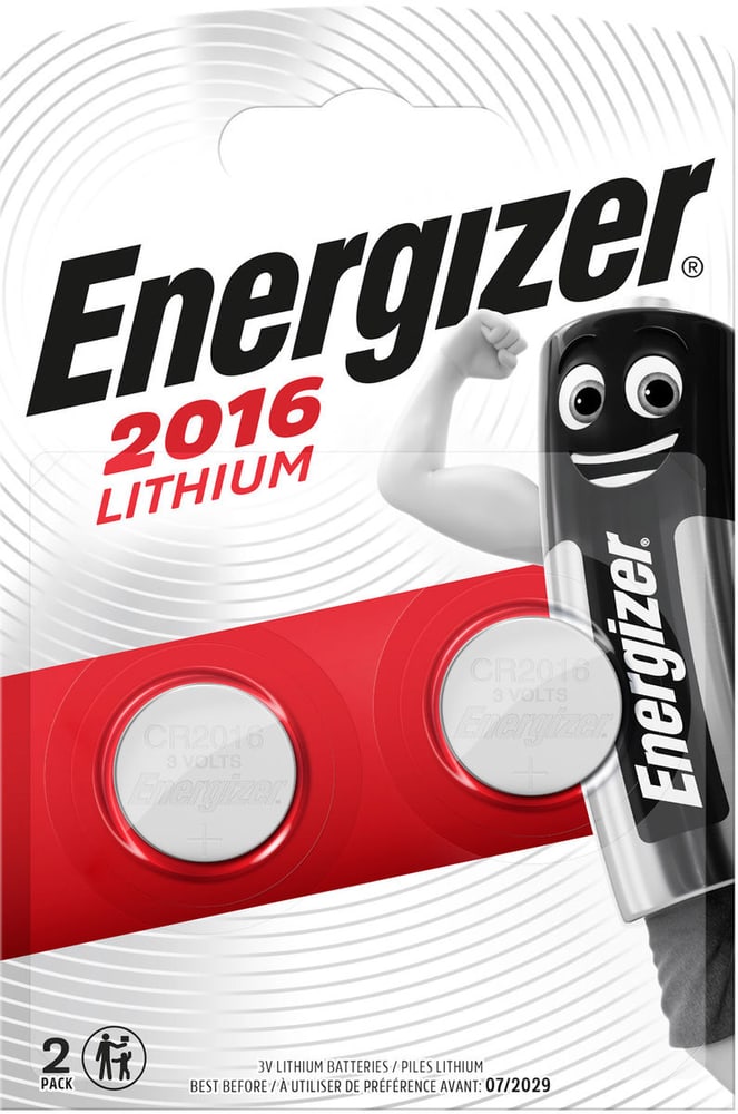 CR2016 / 3 V 2stk Micropila Energizer 792209500000 N. figura 1