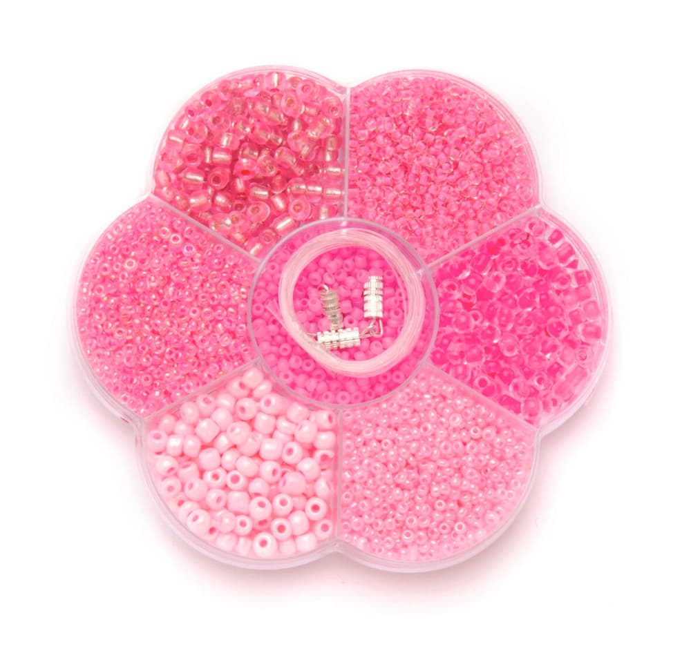 Mix de perles 9x10x2cm rose Perles artisanales 608113400000 Photo no. 1