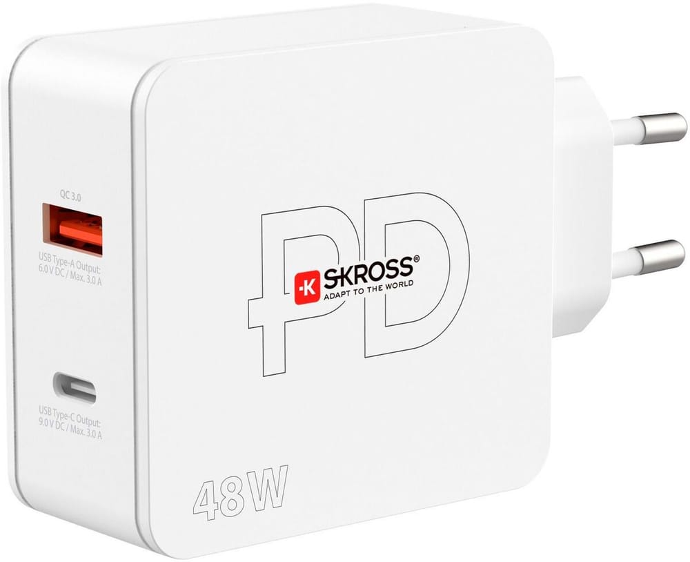 Caricatore da parete USB Multipower 2 Pro+, Euro, 48 W Caricabatteria universale Skross 785300188611 N. figura 1