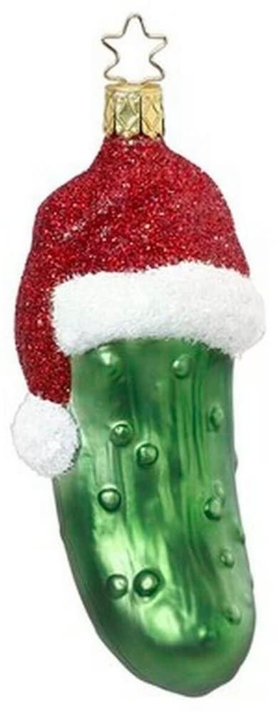 Guaina natalizia in vetro con tappo, h: 12 cm, fatta a mano Decorazione per albero Inge Glas Manufaktur 785302444651 N. figura 1