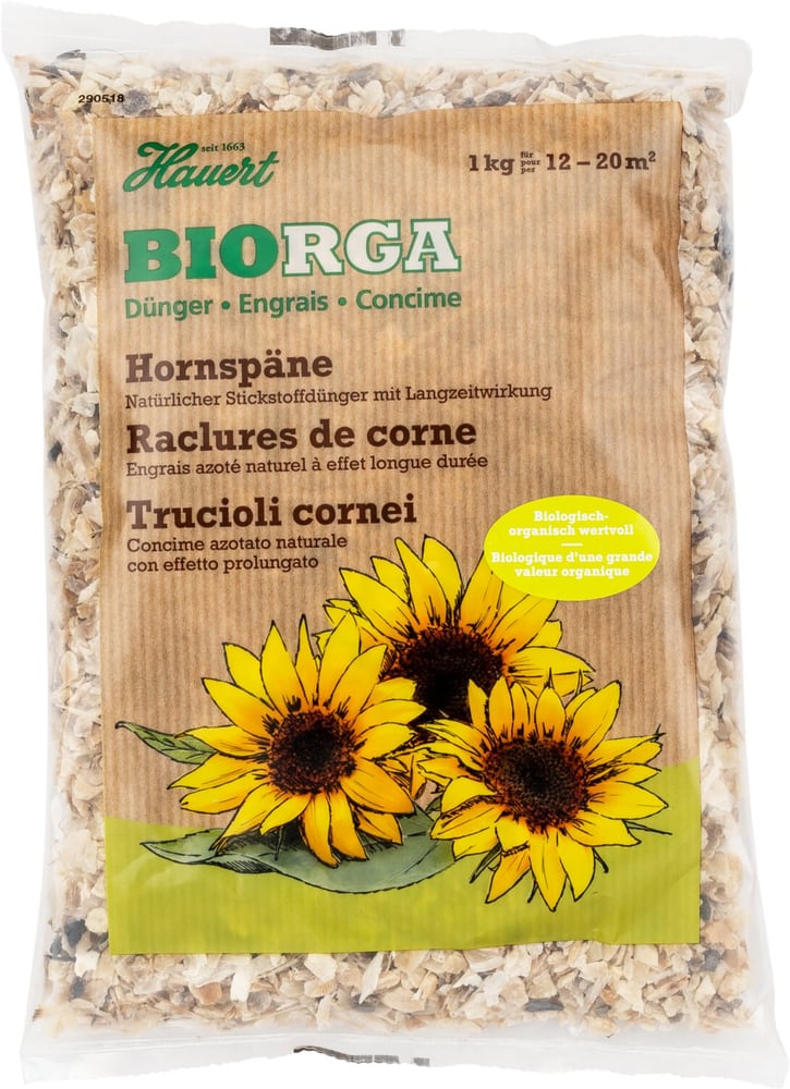 Biorga Trucioli cornei, 1 kg Fertilizzante solido Hauert 658201900000 N. figura 1