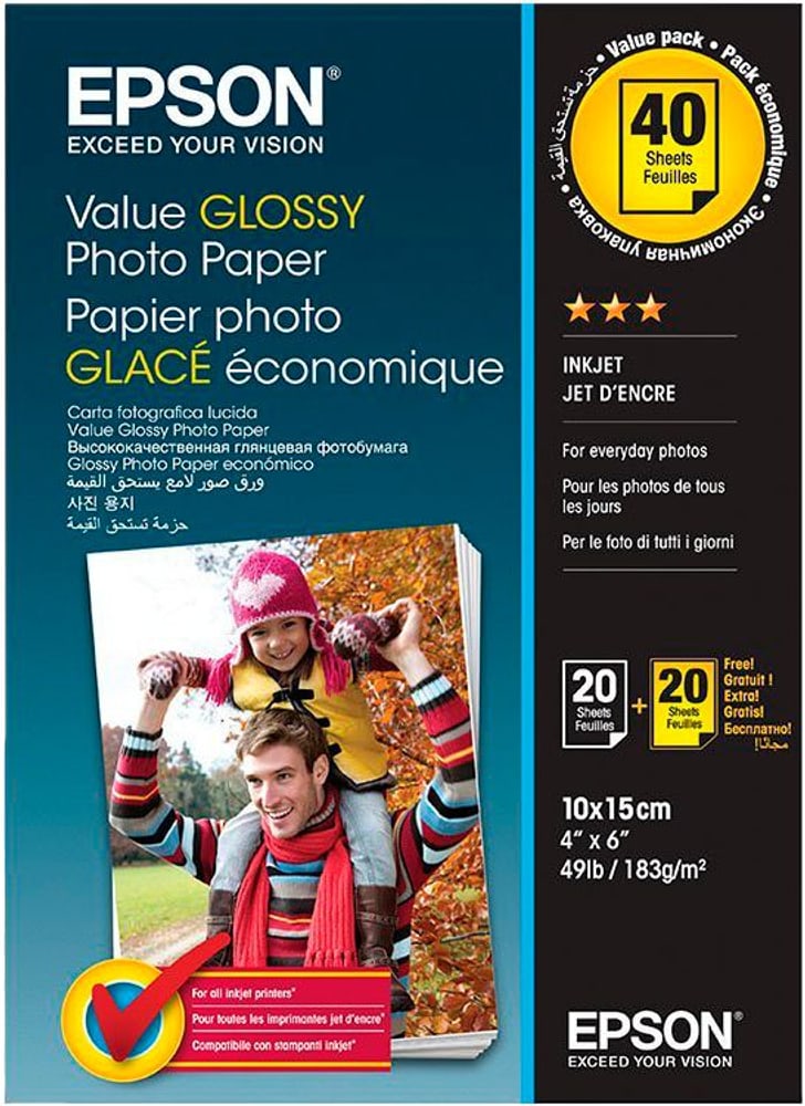 S400044 Photo Paper Glossy Papier photo Epson 798548200000 Photo no. 1