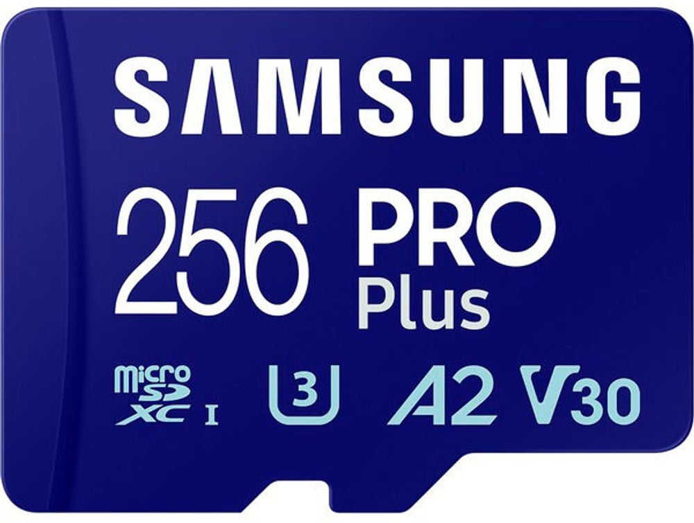 Pro+ microSDXC 180MB/s 256GB, V30, A2 Scheda di memoria Samsung 798340300000 N. figura 1