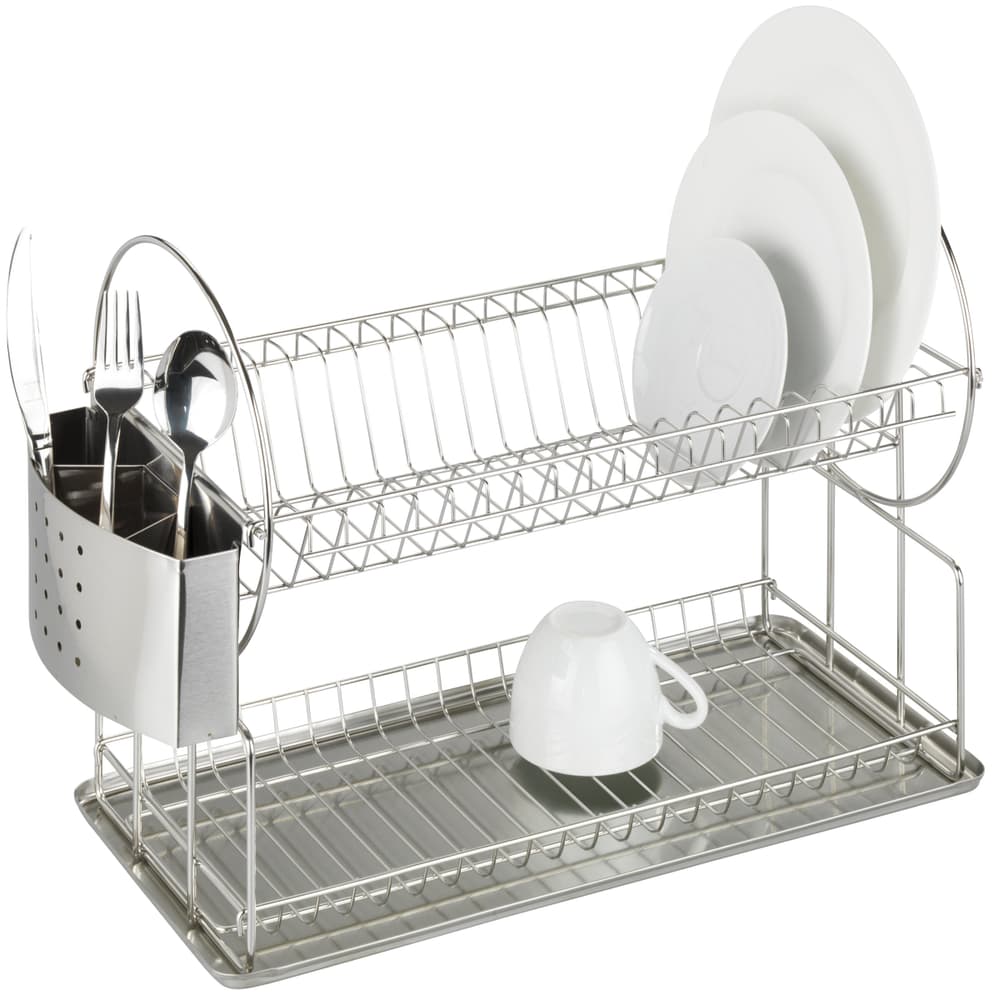 Égouttoir à vaisselle Exclusif Duo acier inoxydable Egouttoir à vaisselle WENKO 675420800000 Photo no. 1