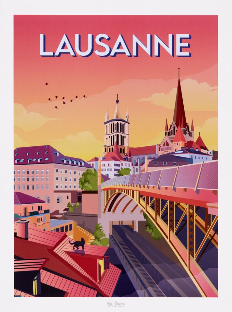 LAUSANNE Poster La Jonx 433052000000 Photo no. 1