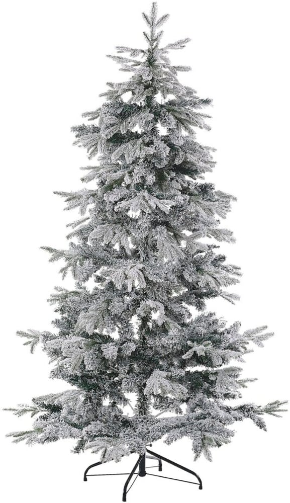 Albero di Natale innevato bianco 180 cm TOMICHI Albero artificiale Beliani 759221900000 N. figura 1