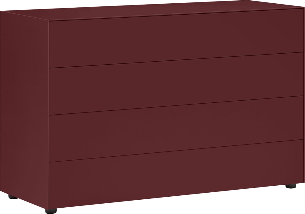 LUX Cassettone 400840400033 Dimensioni L: 120.0 cm x P: 46.0 cm x A: 74.5 cm Colore Rosso scuro N. figura 1