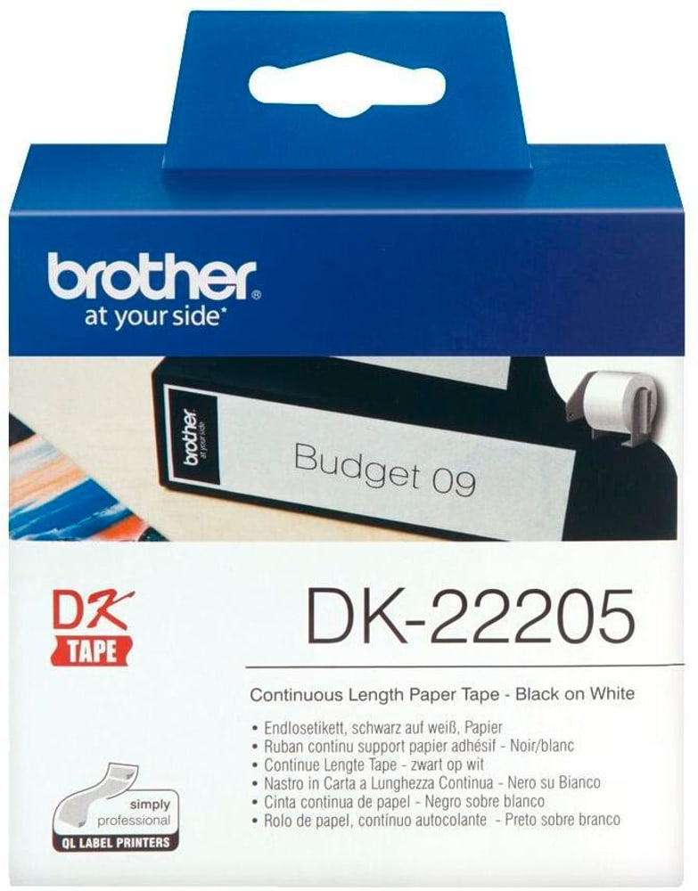 DK-22205 Thermo Direct 62 mm x 30.48 m Etichette Brother 785302429791 N. figura 1