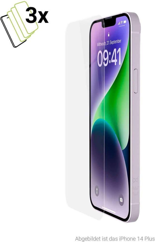 SecondDisplay iPhone 15 Plus - iPhone 15 Pro Max - 3 Pack - Transparent Smartphone Schutzfolie Artwizz 785302408305 Bild Nr. 1