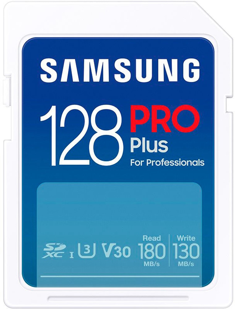 Pro+ SDXC 180MB/s 128GB V30, U3 Speicherkarte Samsung 798340800000 Bild Nr. 1