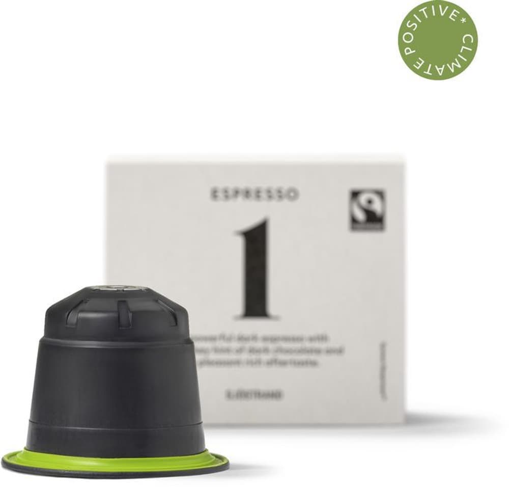 N° 1 capsules de café Espresso, paquet de 10 Capsules à café Sjöstrand 785300171642 Photo no. 1