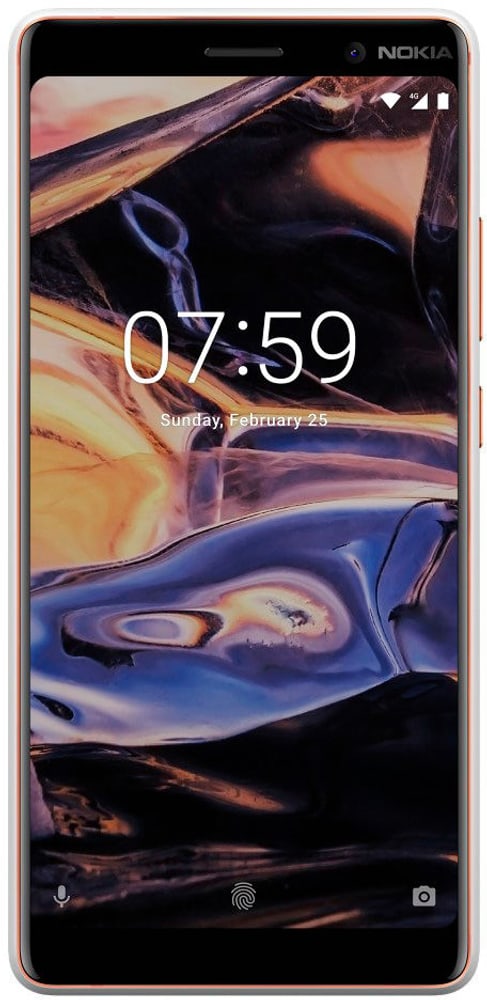 7 Plus Dual SIM 64GB blanc Smartphone Nokia 78530013324918 Photo n°. 1