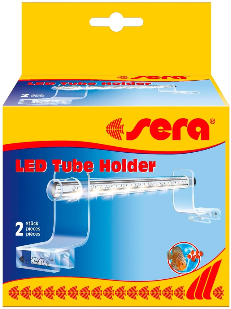 LED Tube Holder, Transparent, 2 Stk. Aquarientechnik sera 785302400661 Bild Nr. 1