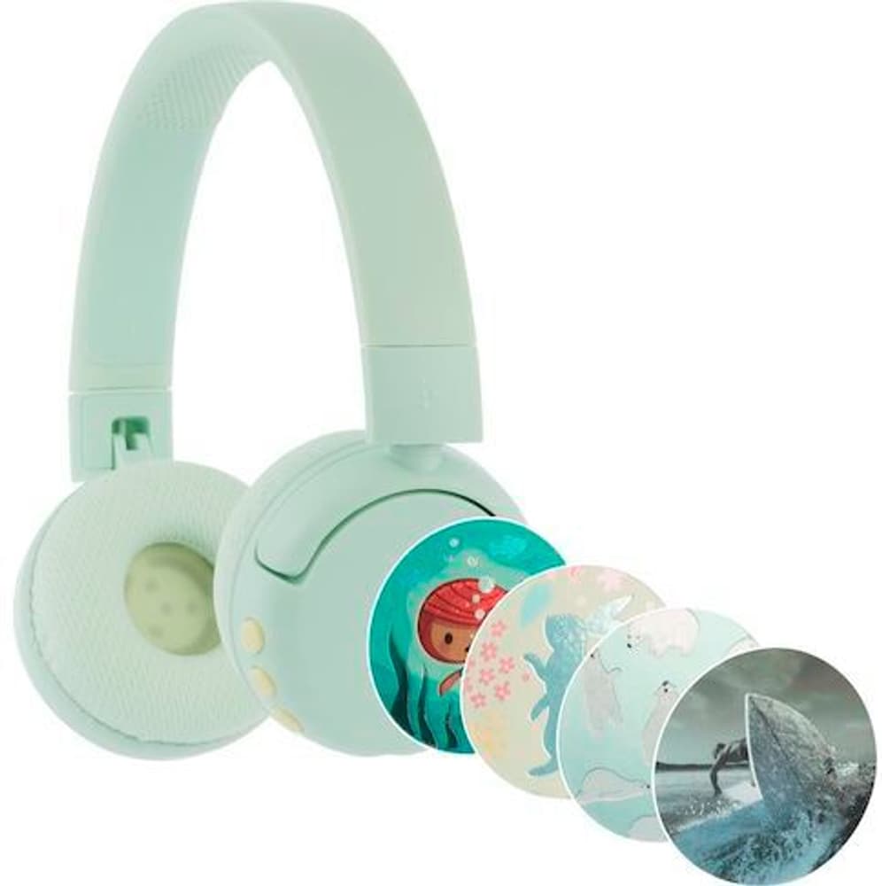 Kids headphones wireless POPFun (Green) On-Ear Kopfhörer BuddyPhones 785302400820 Bild Nr. 1