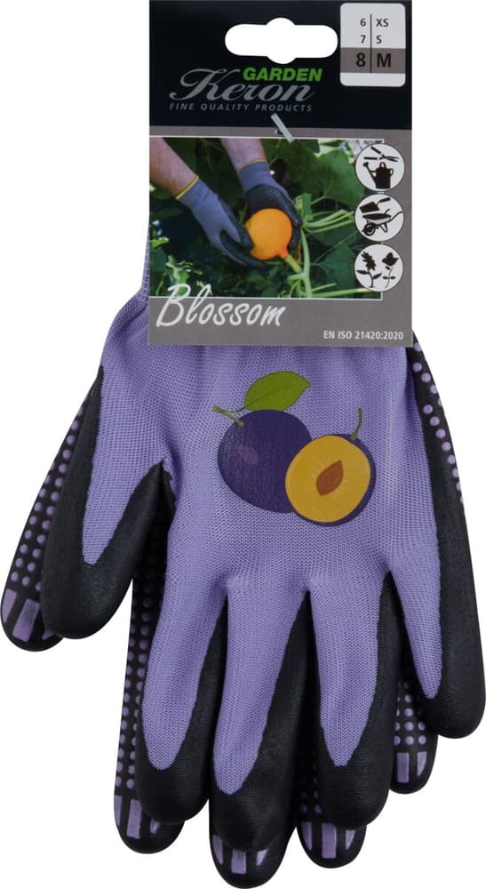 Blossom lila taglia 8 Guanti da giardino Keron 631542900000 N. figura 1