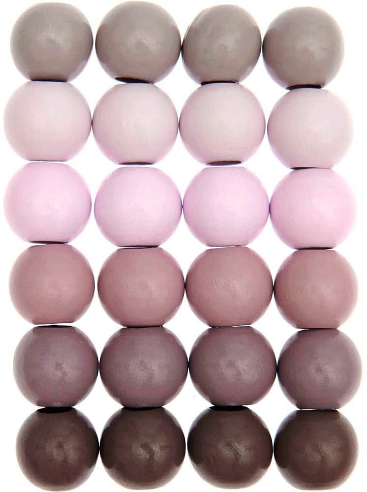 Perline di legno macramè tonalità rosa Perline Rico Design 785302407945 N. figura 1