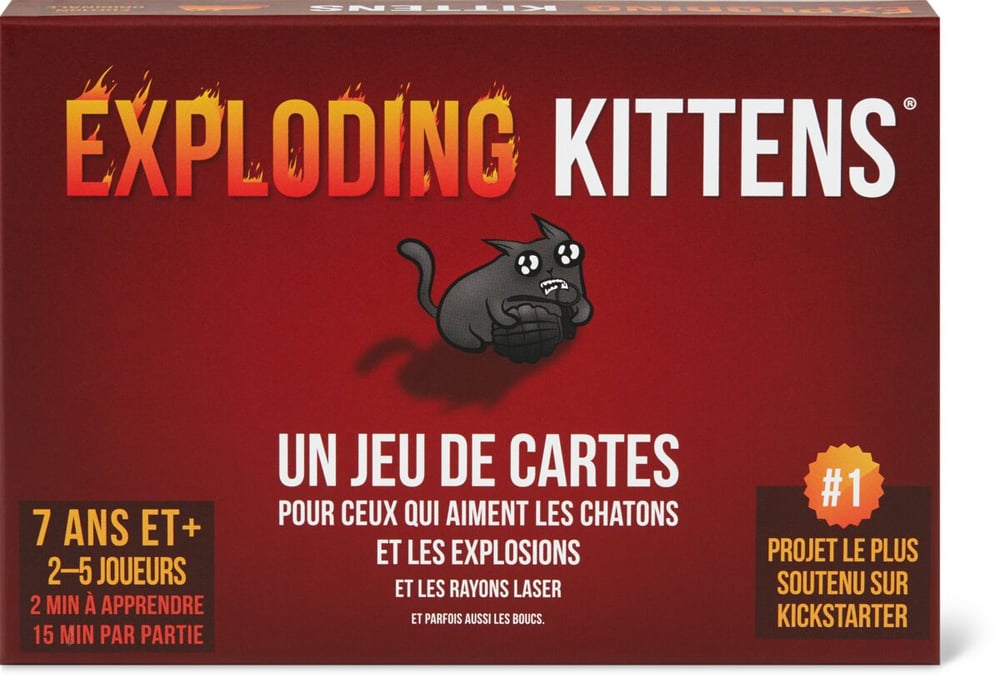 exploding kittens Gesellschaftsspiel 748684000200 Farbe 00 Sprache Französisch Bild Nr. 1