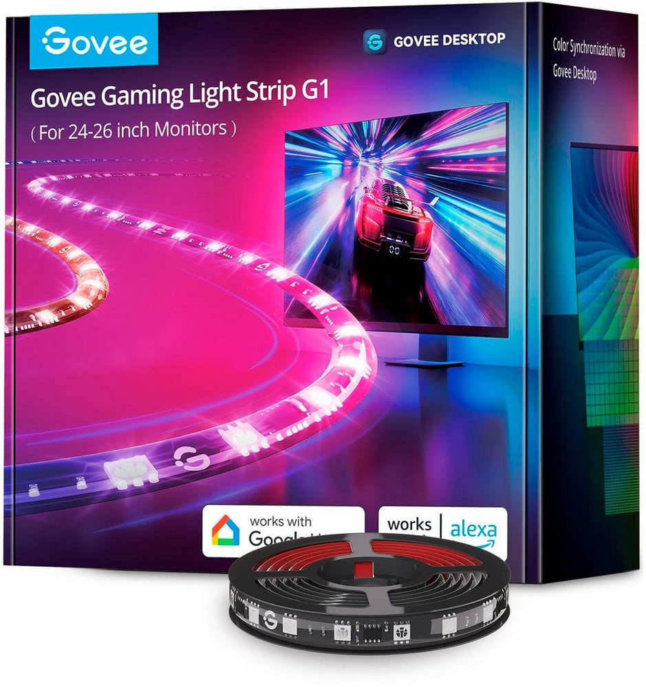 Gaming G1, Wi-Fi + Bluetooth, RGBIC, 27"-34" LED Streifen Govee 785302426118 Bild Nr. 1