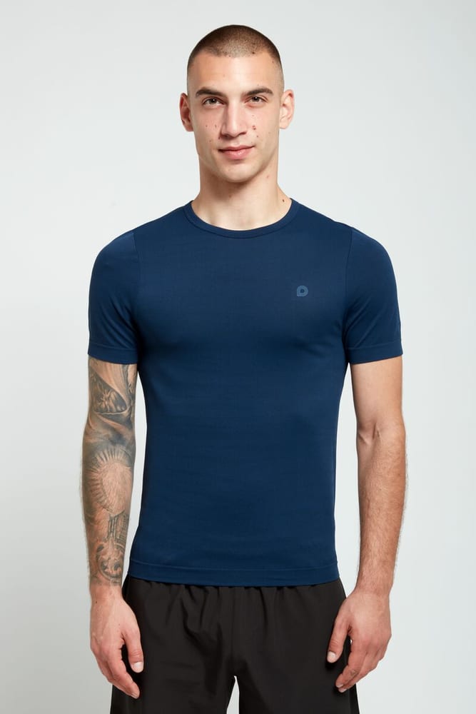 Shirt seamless T-shirt Perform 471849200622 Taille XL Couleur bleu foncé Photo no. 1