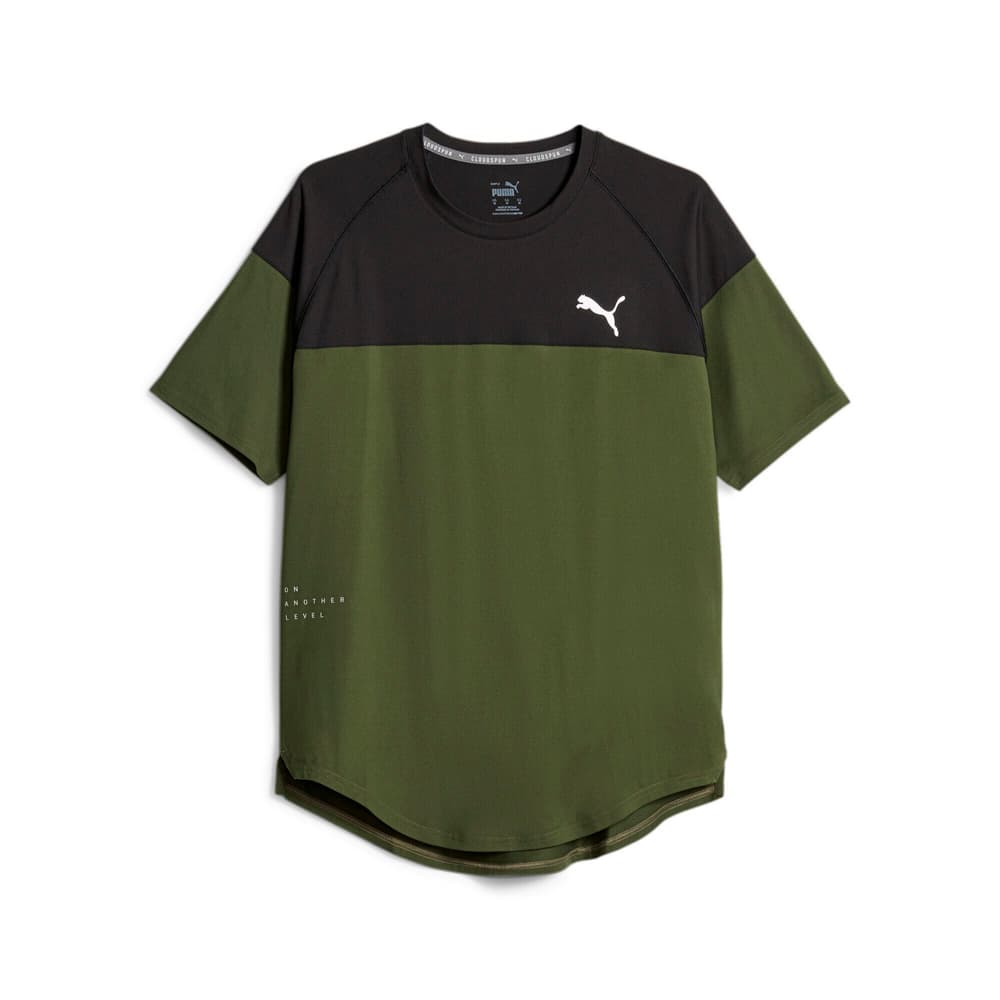 Train Cloudspun Tee T-Shirt Puma 471834500467 Grösse M Farbe olive Bild-Nr. 1