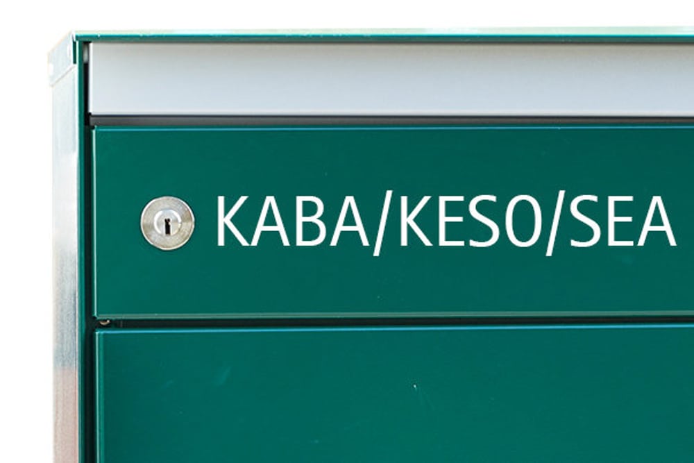 s:box 13 KABA/KESO/SEA Ausschnitt Briefkasten Stebler 604007200000 Bild Nr. 1