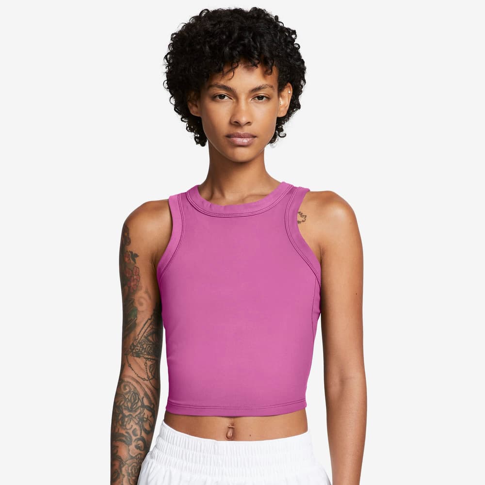 W NK One Fitted DF Crop Tank Top Nike 471858500329 Taglie S Colore magenta N. figura 1