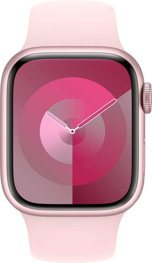 Watch Series 9 GPS 41mm Pink Aluminium Case with Light Pink Sport Band - M/L Montre connectée Apple 785302407458 Photo no. 1