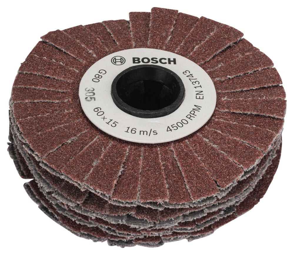 Cilindro abrasivo (flessibile) SW Bosch 616651300000 Dimensioni 15 mm Grana K80 N. figura 1