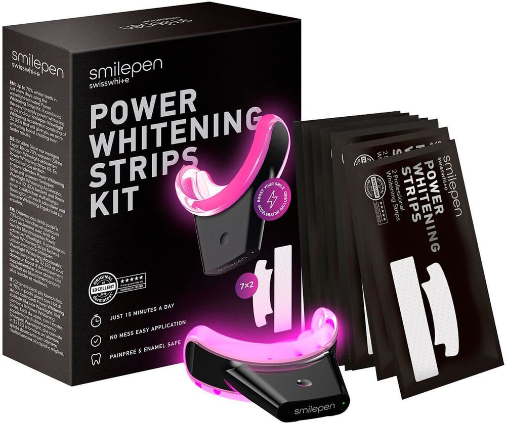 Power Whitening Strips Kit Sbiancamento denti smilepen 785302411650 N. figura 1