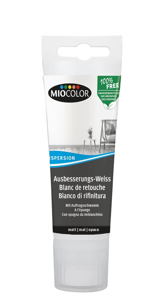 Ausbesserungs-Weiss 50 ml Dispersion Miocolor 660787900000 Bild Nr. 1